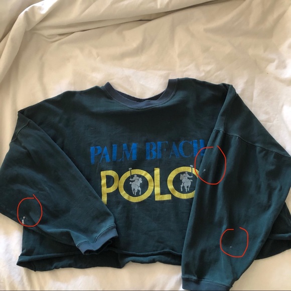 Polo Long Sleeve Crop Top VTG - Picture 2 of 5